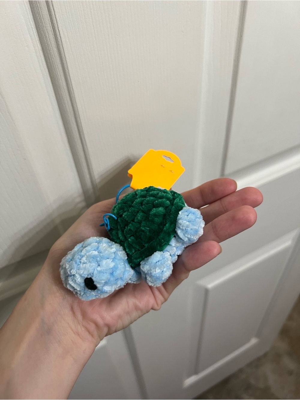 Little Crocheted Turtle Keychain - Picture 3 of 6